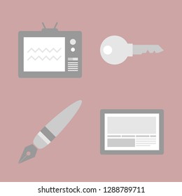 Marketing and business. Vector icon set.