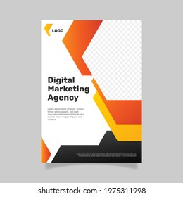 Marketing business vertical flyer template. - Vector.