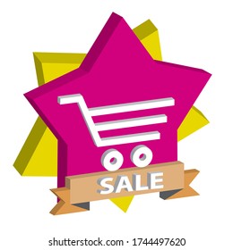 marketing campaign 3D sale vintage vector label  is a piece of paper,plastic film,cloth,metal or other material affixed to a container or product.
