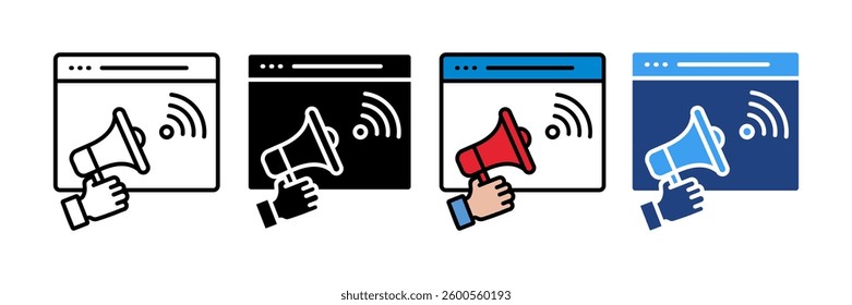 Marketing Campaign Icon Set Multiple Style Collection
