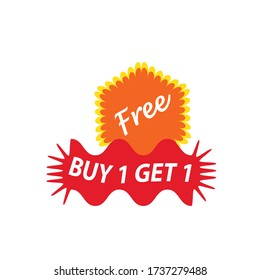 marketing  campiagn buy 1 get 1 free label is a piece of paper,plastic film,cloth,metal or other material affixed to a container or product.
