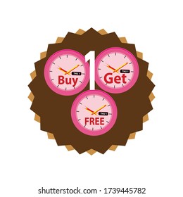 marketing  campiagn buy 1 get 1 free label is a piece of paper,plastic film,cloth,metal or other material affixed to a container or product.
