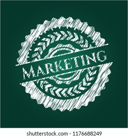 Marketing chalk emblem