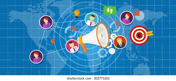 Marketing Communication Public Relation Pr Sales Team Work Viral Around The Globe 