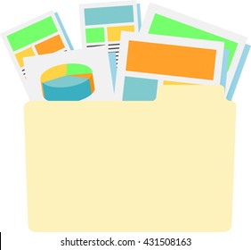 Marketing Company Digital Products Icons With Collateral And Packing Boxes