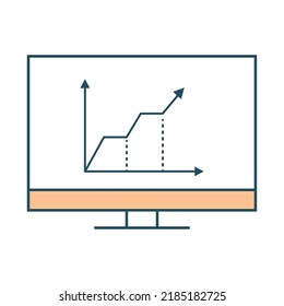 icono de informe de equipo de marketing, doodle
