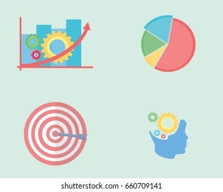 marketing concept set