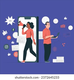 marketing concept vector design illustration