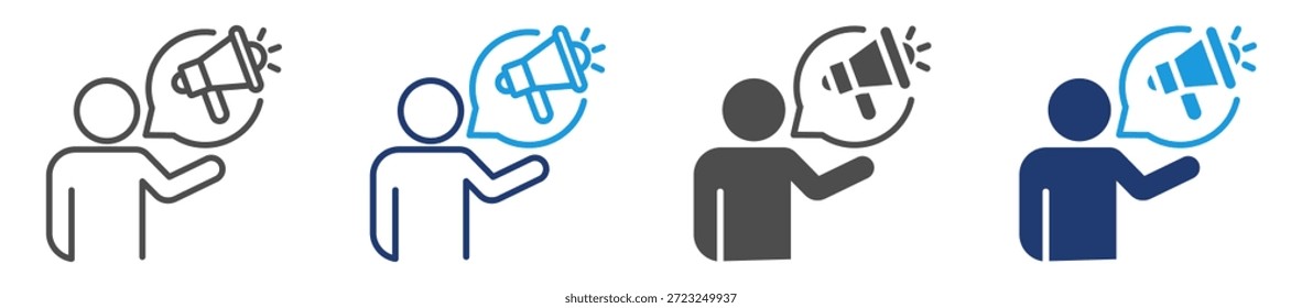 marketing consulting icon set with multiple style