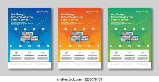 Marketing Corporate Business Flyer Template in Design