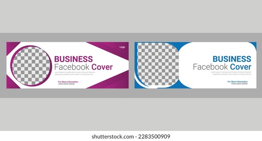 Marketing cover design social media your business creative cover modern design banner corporate template