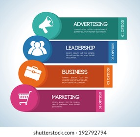 Marketing design over gray background, vector illustration