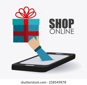 Marketing design over white background, vector illustration.