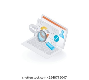 Marketing development analytic business activities concept