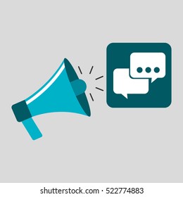 marketing digital bubble speech concept vector illustration eps 10