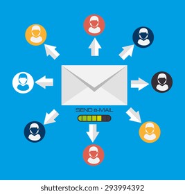 Marketing digital design, vector illustration eps 10.