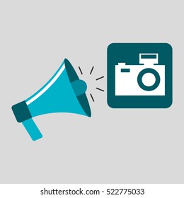 marketing digital photo camera concept vector illustration eps 10