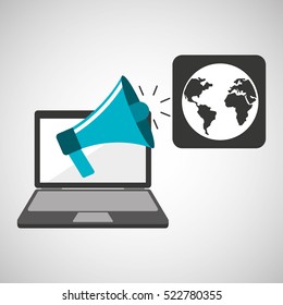 marketing digital world map concept vector illustration eps 10