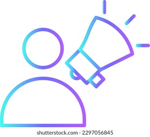 Marketing division Business people icon with blue duotone style. data, report, commerce, market, progress, information, purchasing. Vector illustration