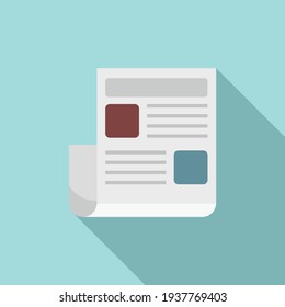 Marketing doc icon. Flat illustration of Marketing doc vector icon for web design