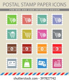 marketing and e-commerce icons for web and user interface