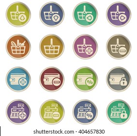 marketing and e-commerce icons for web and user interface