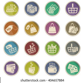 marketing and e-commerce icons for web and user interface