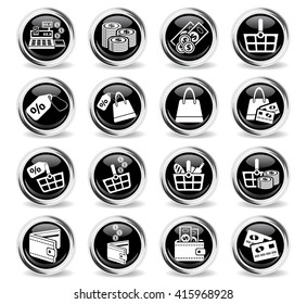 marketing and e-commerce icons for web and user interface