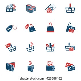 marketing and e-commerce icons for web and user interface