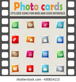 marketing and e-commerce icons for web and user interface