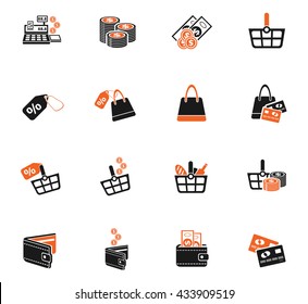 marketing and e-commerce icons for web and user interface