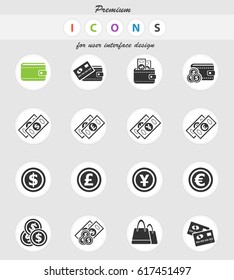 marketing and e-commerce icons for web and user interface