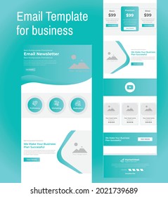 Marketing Email Newsletter Template For A Corporate Brand Is Perfect To Cover All Types Of Professional Emails Campaign