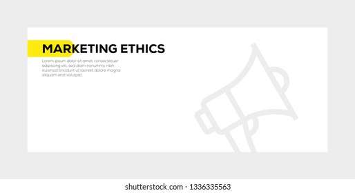 MARKETING ETHICS BANNER CONCEPT
