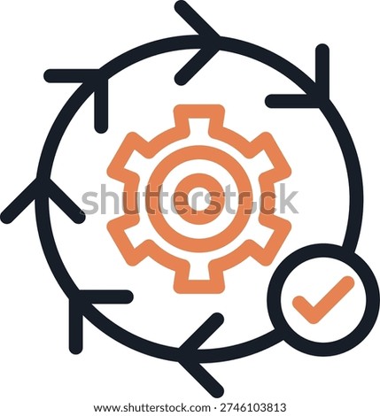 Marketing Execution Line Due Icon Design