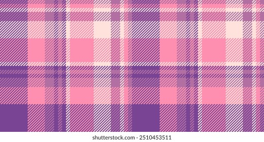 Marketing fabric texture textile, rojo seamless plaid pattern. Sample tartan vector check background in red and violet colors palette.