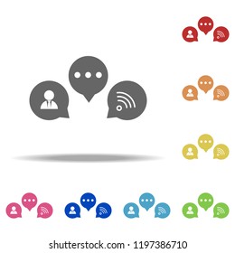 marketing in the field of media icon. Elements of Seo & Development in multi colored icons. Simple icon for websites, web design, mobile app, info graphics