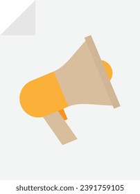 Marketing File Promotion Icon Vector Flat Illustration
