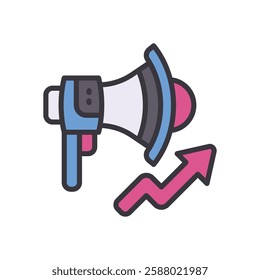 marketing filled color icon. vector icon for your website, mobile, presentation, and logo design.