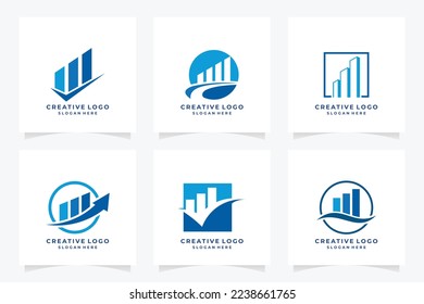 Marketing, finance, sales, media and business abstract logos and icons