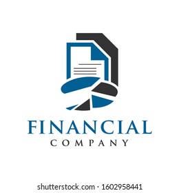 marketing and financial business logo design