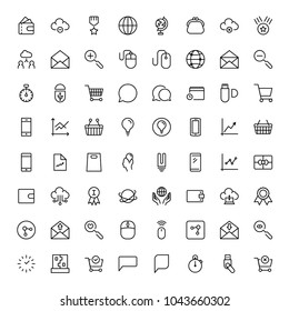 Marketing flat icon set. Single high quality outline symbol of info for web design or mobile app. Thin line signs for design logo, visit card, etc. Outline logo of graphic marketing