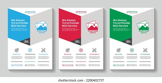 Marketing Flyer Corporate Business Brochure Template Design Leaflet