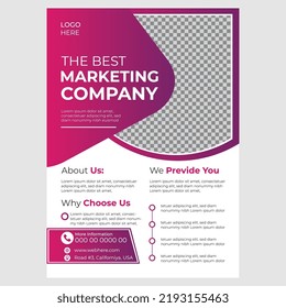 Marketing Flyer Design Template ,