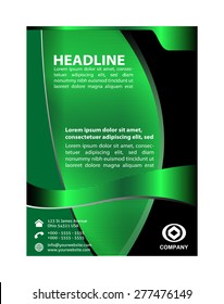 Marketing flyer green
