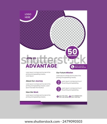 marketing  Flyer template design , Eye catchy, fully editable, vector eps 10 version.