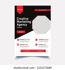 Publicación de diseño de plantilla de folleto de marketing 
