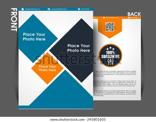 Marketing Flyer Template Eps10 Brochure Magazine Stock Vector Royalty Free