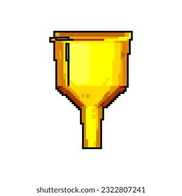 marketing funnel business game pixel art retro vector. bit marketing funnel business. old vintage illustration