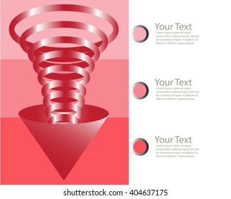 marketing funnel symbol - vector illustration. 